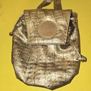 Gold Textured Women's Bag